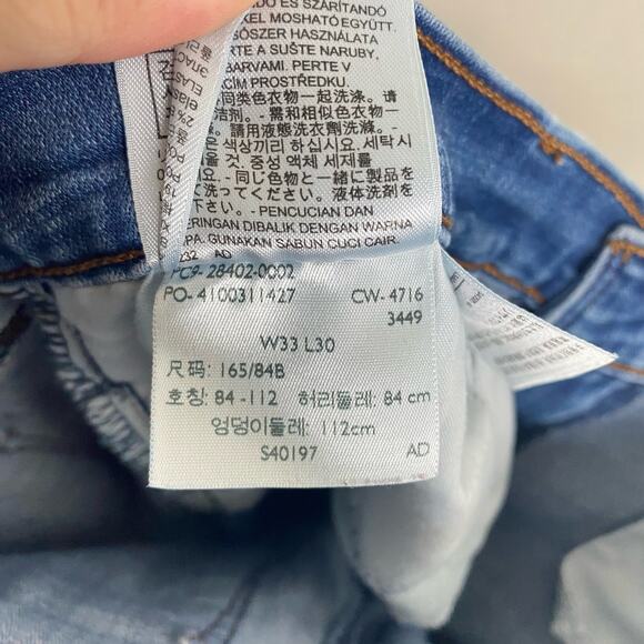 Levi's Medium Wash Slimming Boot Jeans 33 - Picture 6 of 10